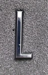 1969-71 New Yorker Hood T&c Tail Gate Chrysler Name Plate "l" Mopar #2898843. Fixed Price $15.00.