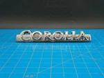 Vintage Toyota Corolla Chrome Emblem Badge Metal Nameplate Silver 1970S. Fixed Price $22.99.