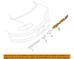 Gm Oem 95-03 Cavalier Trunk Lid Exterior Trim-nameplate 22584907. Fixed Price $11.14.