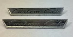 (2) Original 1955 Ford Custom Cab Door Emblem 8125622-A. Fixed Price $25.00.