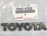 Toyota 75443-47020 Rear Emblem. Oem Refurbished. 2004/2009 Prius. Fixed Price $10.00.