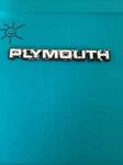 Plymouth Reliant Late 80'S Emblem 4422172. Fixed Price $20.00.