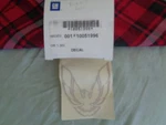 Oem Gm 10051996 1987-1992 Pontiac Firebird / Trans Am Frt Fascia Decal Gold Nos. Fixed Price $29.99.
