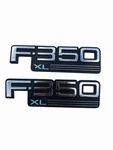 92-97 Ford F350 Xl Fender Emblem Set Oem F2TB-16B114-FA. Fixed Price $39.99.