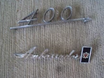 1968 1969 1970 Amc Ambassador Script Emblem #3577187 & 400. Fixed Price $30.00.