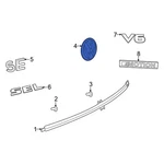 Volkswagen 3CM853687E2ZZ Rear Hatch Emblem. Fixed Price $60.04.