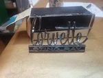Nos 1966-1967 Corvette Stingray Goes On Rear Emblem 3873776 Gm. Fixed Price $90.00.