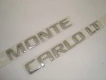 New Chrome Monte Carlo Lt Script Emblem Chevrolet Impala Caprice Classic. Fixed Price $5.85.