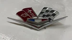 1962 63 Nos Chevrolet Crossed Flags Emblem Gm New Old Stock Ornament Badges Trim. Fixed Price $46.52.
