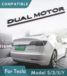 Tesla Dual Motor Emblem Matte Black Red Line Model 3 & Y Trunk Logo Badge. Fixed Price $14.99.