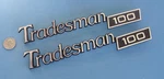 Dodge Tradesman 100 Emblems Nice Pair Oem Set Mopar Metal 78 79 80 4084345. Fixed Price $49.99.