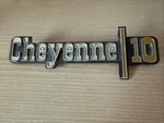 Original Front Fender Cheyenne 10 Emblem 1973-1974 Chevrolet Gmc Part #6273129. Fixed Price $50.00.