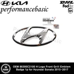 Oem 86300C2100 Logo Front Grill Emblem Badge 1P For Hyundai Sonata 2015-2017. Fixed Price $10.90.