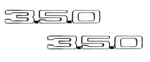 Chevrolet 350 Emblem Set. For 1968 Camaro *pair*. Fixed Price $40.99.