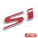 For 2017-2025 Honda Civic Si Sport Rear Letter Emblem Badge Nameplate Chrome Red. Fixed Price $14.99.