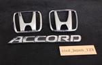 Genuine Oem Jdm Honda Accord Logo Front Rear Emblem Badge Brand New 3 Set. Fixed Price $70.20.