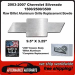 2003-2007 Silverado 1500/2500/3500 Raw Aluminum Bowtie Emblem 96183 Unpainted. Fixed Price $78.88.