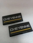 *new* 88-98 Chevrolet Cheyenne 2PC Roof Pillar Cab Emblem Badge Nameplate Side. Fixed Price $36.99.