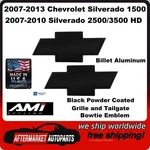 07-10 Silverado 3500 Hd Black Billet Bowtie Grille & Tailgate Emblem Ami 96100K. Fixed Price $119.99.