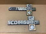 1975-1980 Gm Chevy Scottsdale 10 Truck Front Fender Emblem 14016639 Pr. Fixed Price $90.00.
