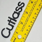 Oldsmobile Cutlass Interior Emblem Gm General Motors Original Trim 3/4" Long. Fixed Price $14.00.
