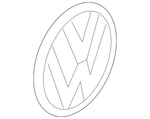 Genuine Volkswagen Hatch Emblem 5NA-853-630-C-DPJ. Fixed Price $81.78.