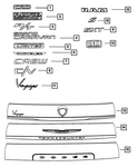 Genuine Mopar Front Fender Nameplate 68217030AA. Fixed Price $120.73.
