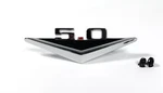 Chrome 5.0 V8 Fender Emblem W/ Clips 1964-1966 Ford Mustang. Fixed Price $31.99.
