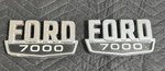 Ford 7000 Truck Emblem Set Of DOHB-80020A68-A Oem Used. Fixed Price $60.00.