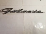Original 1959 Ford Galaxie Script Quarter Panel Emblem B9AB-6425622-A Qty. Fixed Price $50.00.