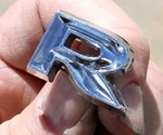 Oem 1963 Pontiac Grand Prix Front Fender Letter "r" Emblem 9770892. Fixed Price $24.99.