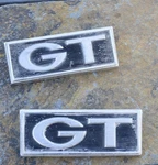 1968 Mustang Gt, 1967 Mercury Comet, Cougar, Cyclone Emblem Plate Set Fox Co.. Fixed Price $133.00.