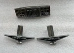 65? Chevrolet Corvair Monza 110 Trunk & Door Emblem Badge 3854359, 4468945 Set. Fixed Price $21.00.