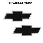 F/r Combo Billet Bowtie Grille Emblem 2-TONE 14-15 Chevy Silverado 1500 Blk/chr. Fixed Price $185.00.