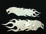 Stainless Steel Chrome Screaming Eagle Flame 3-D Emblem For Tool Box & Cabinets. Fixed Price $12.99.