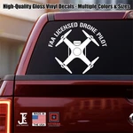 Drone Pilot Faa Licensed Decal Car/truck Vinyl Sticker Choose Size & Color. Fixed Price $7.49.