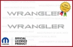 2X 1997 - 2006 Jeep Wrangler Fender Logo Tj Side Decals Stickers Silver SJ3Y2. Fixed Price $18.96.