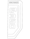 Genuine Ford Fender Emblem HC3Z-16720-DD. Fixed Price $81.51.