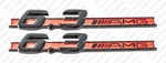6.3L Red Black Fender Emblems Badges Numbers For Mercedes-benz SL63 Amg R230. Fixed Price $123.99.