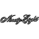 1977-88 Oldsmobile 98; Ninety-eight Nameplate Emblem; Front Fender; Rear Quarter. Fixed Price $39.99.
