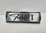 1966 Plymouth Fury Centre Grille Name Plate Emblem Badge Logo 2579600 Nos.. Fixed Price $108.92.