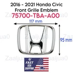 2016 - 2021 Honda Civic Front Grille Emblem 4DR 2DR Logo Badge Chrome Si. Fixed Price $13.95.