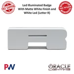 Oracle Lighting Led Illuminated Badge ( ) White W/ Matte #3140-R-001. Fixed Price $59.87.