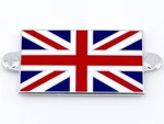 Classic Car Gb Union Jack Enamel, Chrome Flag Self Adhesive Badge + Mock Screws. Fixed Price $14.44.