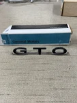 1967 Pontiac Gto Deck Lid Script Emblem Original Gm 7758566 8701433. Fixed Price $39.99.