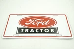 Ford Tractor Red Logo Licensed Aluminum Metal Plate Sign Tag. Fixed Price $13.95.