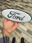 White/chrome/ Black Ford F150 Front Grille/ Tailgate Exporer Edge Emblem 9 Inch. Fixed Price $26.99.