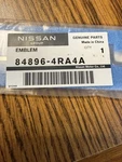 Genuine Oem Nissan Maxima Platinum Trunk Lid Chrome Emblem Nameplate 84896-4RA4A. Fixed Price $49.99.