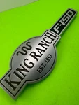 09 12 14 Ford F150 King Ranch Right Fender Emblem 9L3Z 16720 J. Fixed Price $60.00.