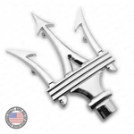 Maserati Ghibli Quattroporte Levante Front Grille Logo Emblem Badge Chrome. Fixed Price $69.99.